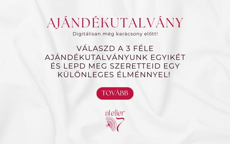 Atelier D7 ajándékutalvány karácsonyra