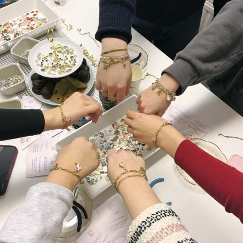 Charm karkötő workshop Budapest Atelier D7 studió