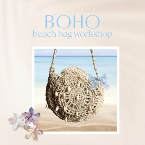 Boho beach bag workshop Atelier D7 Budapest