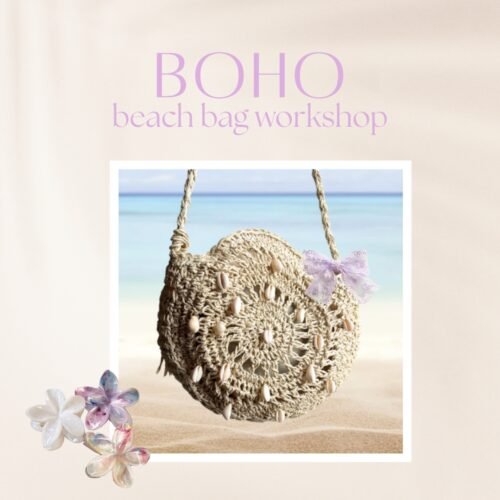 Boho beach bag workshop Atelier D7 Budapest