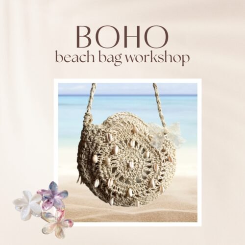 Boho beach bag workshop Atelier D7 Budapest