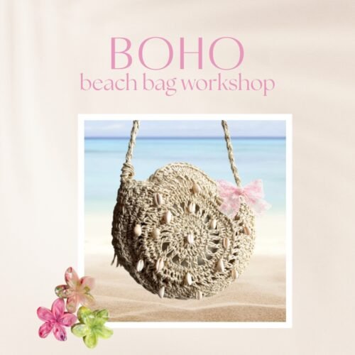 Boho beach bag workshop Atelier D7 Budapest