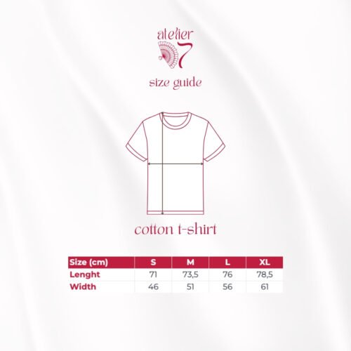 atelier d7 diva tshirt size guide