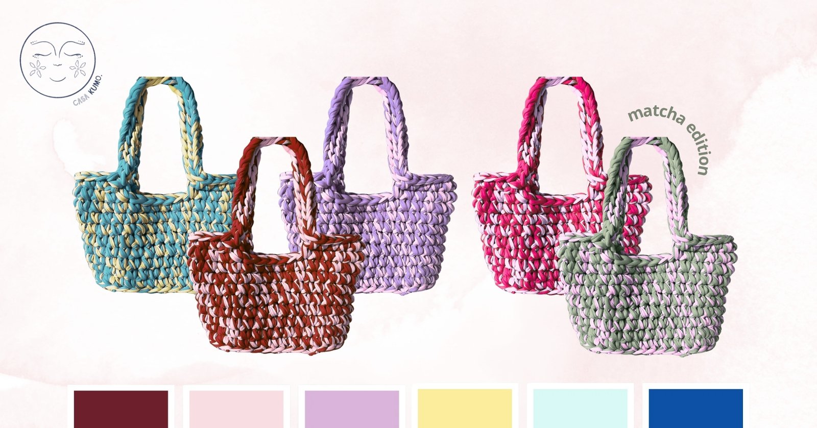 A kétszínű horgolt táskák visszatérése az Atelier D7 kreatív stúdióba 🌞